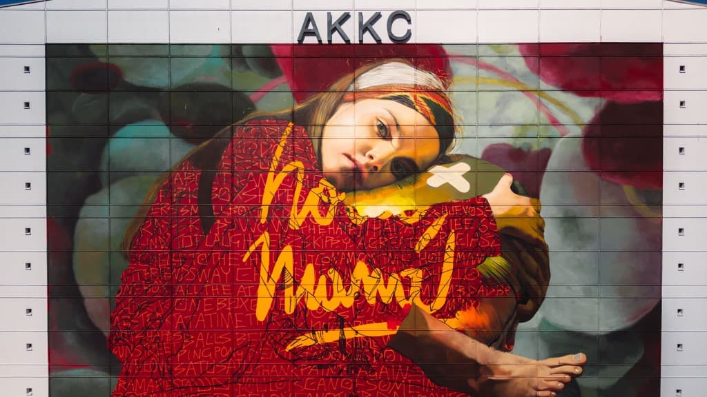 Street art "Out in the Open" - Martin Ron - Aalborg Kongres & Kultur Center