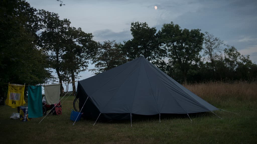 Tent at Gludsted Plantage