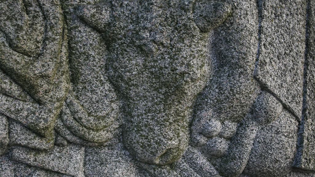 Ancient Road Sculpture in Bække