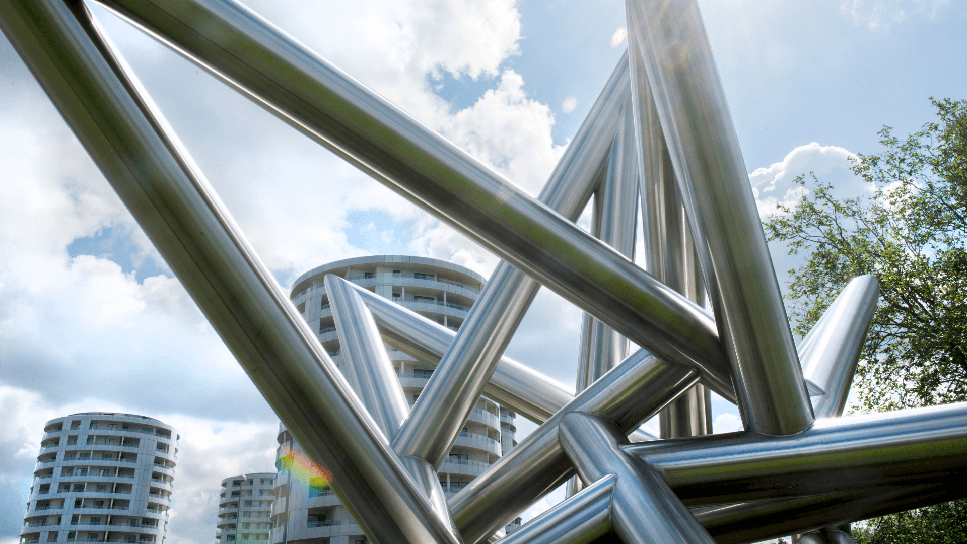 The sculpture by the Five Sisters